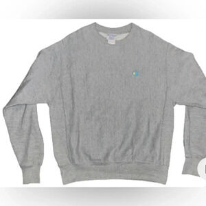Champion Reverse Weave Crewneck Sweatshirt Gray Size Small